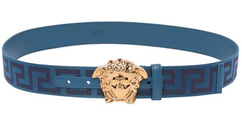 versace men's blue belt|authentic Versace belt.